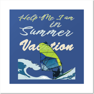 Help me I am in summer vacation. Posters and Art